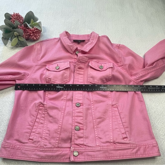 Talbots Bubblegum Pink Denim Jacket~
Size XL p ~ Dress up your casual - Picture 7 of 10